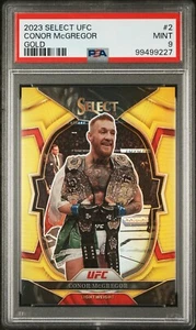2023 Select UFC Conor McGregor Gold /10 #2 PSA 9 Double Champ Belts Prizm Panini - Bild 1 von 2
