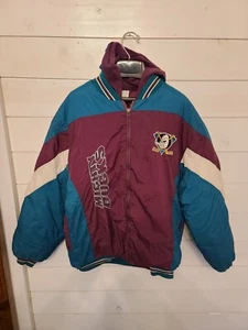 Vintage Stadium Apparel NHL Mighty Ducks Full Zip Jacket Size XL 20 RARE!! - Picture 1 of 11