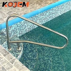 304 Stainless Steel Swimming Pool Hand Rail Stainless Ladder Handrail Stair Rail - Picture 1 of 16