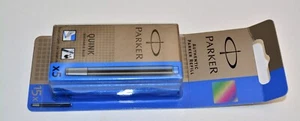 Authentic Parker Quink 15 Washable Blue Fountain pen Ink refills new sealed. - Picture 1 of 2