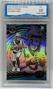 Tarjeta de novato Panini Illusions Bryce Young Carolina Panthers 2023 #15 gema como nueva 10 - Imagen 1 de 1