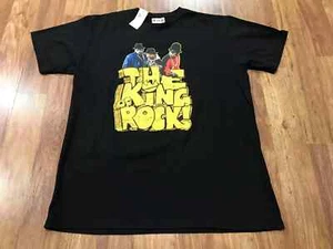 MENS MEDIUM 💣 New Cross Colours RUN DMC Hip Hop Rap Black Cotton T-Shirt Mexico - Picture 1 of 6