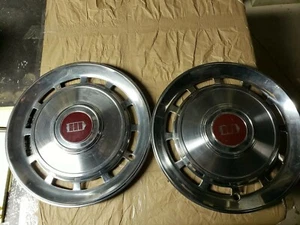 Lot of 2 83 84 85 FORD PASS 14" HUBCAP HUB CAP GOOD USED FACTORY OEM E3AZ1130D - Picture 1 of 4