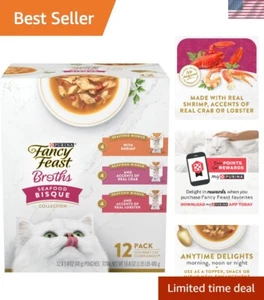 Purina Seafood Bisque Variety Pack - 12 Pouches for All Life Stages Cat Food - Picture 1 of 11