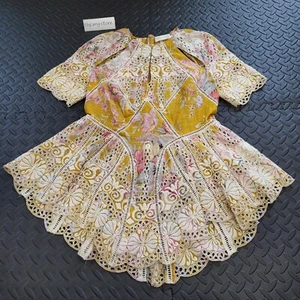 Zimmermann Vestito Confetti Top Capesante Mini Abito Donna Tg 1 RARO - Foto 1 di 8