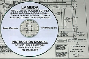 Lambda LCS-D-2, LCS-D-5, LCS-D-6, LCS-D-12, LCS-D-15 +MORE Ops & Service Manual