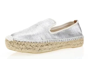 Alpargatas sin cordones de tela plateada Coolway para mujer talla 7,5 EE. UU. 4,5 UK 38 EU - Imagen 1 de 5