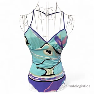 EMILIO PUCCI Swimsuit One Piece Size 40 Purple Blue Used - Picture 1 of 9