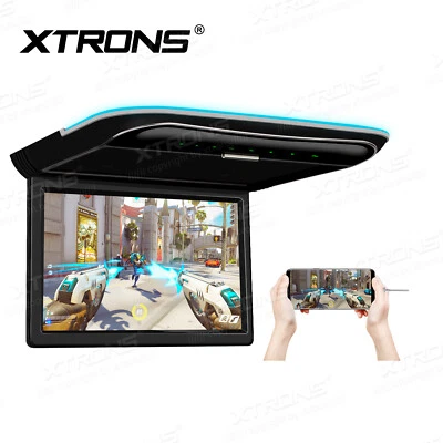 11.6'' Car Overhead Monitor Roof Mounted Flip Down 1080P HD TFT HDMI/USB Speaker - Image 1 of 4