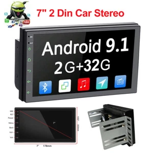 7" HD Touch Screen Android Car Stereo GPS Navigation MP5 Player Bluetooth 2G+32G - Picture 1 of 11