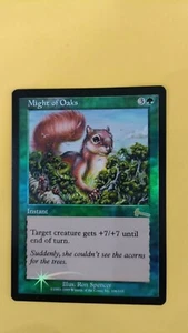 Might of Oaks FOIL Urza's Legacy MTG LP/EX #B36 - Picture 1 of 2