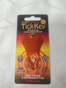 (1) Original TICK KEY Tick Removal Device For Kids Adults Pets USA Made Aluminum - Picture 1 of 2