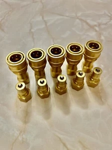 1/4" Quick Connect / Disconnect for Carpet Cleaning Male & Female Set of ( 5 ). - Picture 1 of 2