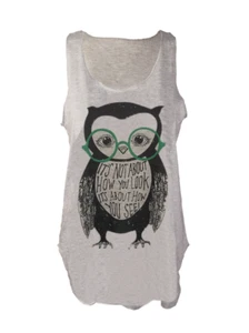 It's not about how you look but what you see tank top bird vest cami owl singlet - Picture 1 of 2