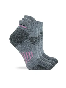 Wise Blend Ladies Merino Wool Blend Low Cut Heel Tab Hiker Socks 3 Pair - Picture 1 of 7