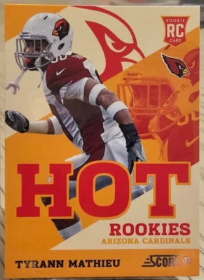 2013 Score Hot Rookies Tyrann Mathieu RC #44 Arizona Cardinals - Image 1 of 2