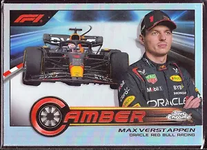 2023 Topps Chrome Formula 1 Camber Refractors #CAM-MVIIII Max Verstappen - Picture 1 of 3