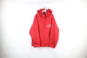 Vintage 90s Mens Large Distressed Spell Out Ohio State University Hooded Jacket - Picture 1 of 15