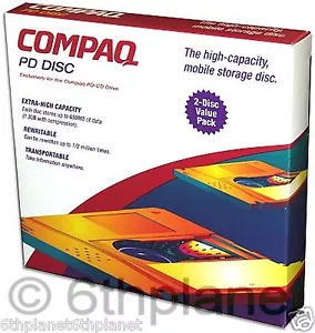 2-Pack - Compaq / 3M Re-Writable Optical PD Disk 650MB - Picture 1 of 3