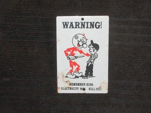 Porcelain Warning Enamel Metal Sign Plate Size 6" x 4" Inches - Picture 1 of 3