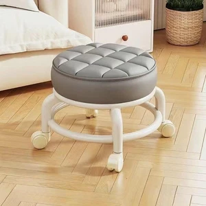 Low Roller Seat Stool Housework Stool Round Lightweight Comfortable Women Swivel - Picture 1 of 33