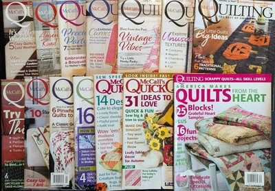 Lot Of 14 McCalls Quilting Magazines W/ Patterns Quick Quilts - Image 1 of 4