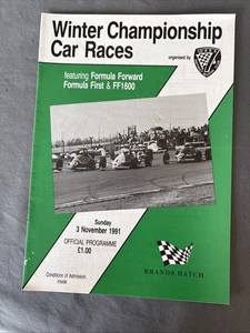 Race Programme 3 November 1994  Brands Hatch Formula Ford First Foward Mini A4 - Picture 1 of 1