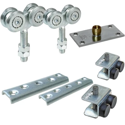 Trolley fitting set basic line for hanging sliding gates up to 75 kg sash weight - Image 1 of 4