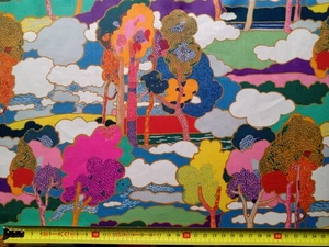 PROSPECT ROAD A - trees - Liberty Tana Lawn cotton approx  44 x 50 cm - Picture 1 of 4