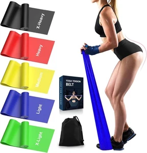Juego de bandas de ejercicio de 59 pulgadas para bandas de resistencia de terapia física para entrenamientos - Imagen 1 de 12