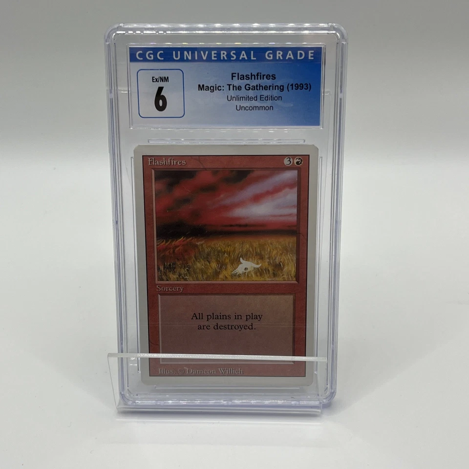 MTG Unlimited Flashfires CGC 9 Mint 1993 Graded Unlimited edition Uncommon - Image 1 of 4