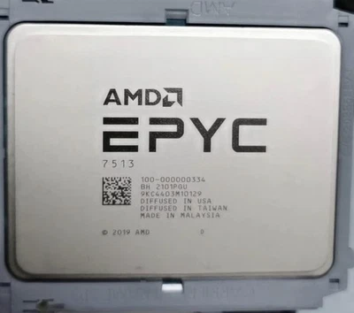 AMD EPYC 7513 Processors 32 Cores 2.6GHz SP3 CPU Support Supermicro H12DSI-N6 - Image 1 of 2