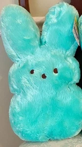 Peeps Easter Bunny Rabbit Mint Green Large Plush Decorative Spring Throw Pillow - Picture 1 of 2