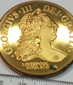 2007 Liverpool Nova Scotia 10 Guinea Orange Rangers token Proof Like - Bild 1 von 4