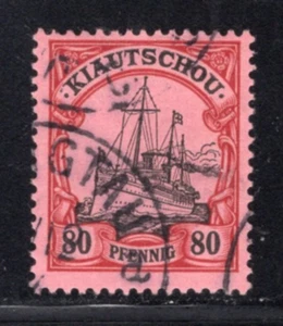 Kieuchau Kiautschou 1901 Schiff 80pf sehr guter Zustand gebraucht #18 CV$50 - Bild 1 von 1