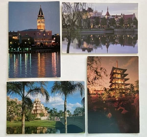 Lot 4 Walt Disney World 1982 EPCOT CENTER Postkarten unbenutzt - Bild 1 von 7