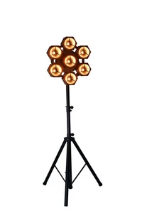Citronic CosmoPAR: 7x40W COB LED RGBW PAR Light Retro Vintage inc Tripod - Picture 1 of 10