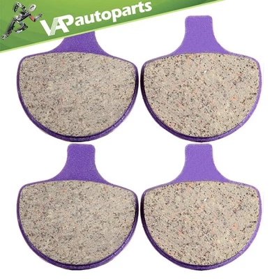 Carbon fiber Brake Pads For Harley Davidson Tour Glide Classic FLTC Front - Image 1 of 4