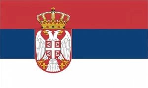 SERBIA CREST FLAG 18" X 12" for boats treehouses caravans boat caravan SERBIAN - Picture 1 of 1