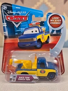 DISNEY PIXAR CARS RACE TOW TRUCK TOM #56 LOOK MY EYES CHANGE! FINAL LAP 2010 MIC - Picture 1 of 2