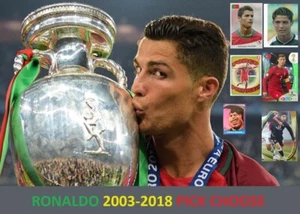 Cristiano Ronaldo stickers pick pegatinas Panini Topps rookie 2003/2018 (1/2) - Picture 1 of 401