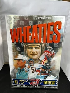 VINTAGE 1994 NFL 75th ANNIVERSARY on WHEATIES 18 oz. CEREAL BOX; UNOPENED - Picture 1 of 2