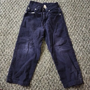 Vintage Old Navy Toddler Size 3 Corduroy Jeans Pants 100% Cotton Purpelish Blue - Picture 1 of 5