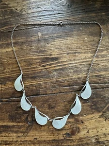 Ivar T Holth Sterling Silver Enamel Necklace Norway Norwegian vtg 1224 - Picture 1 of 8