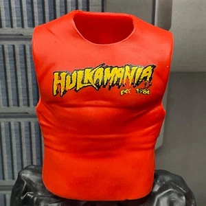 WWE Elite Red Rubber Hulk Hogan Hulkamania Shirt Accessory Prop Fodder Mattel - Picture 1 of 4
