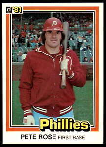 1981 Donruss #131a Pete Rose Philadelphia Phillies Baseball Card NM-MT ID:35055