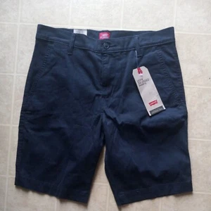 Levis XX pantaloncino chino uomo 30 navy kaki elasticizzato piatto davanti standard casual NUOVO - Foto 1 di 4