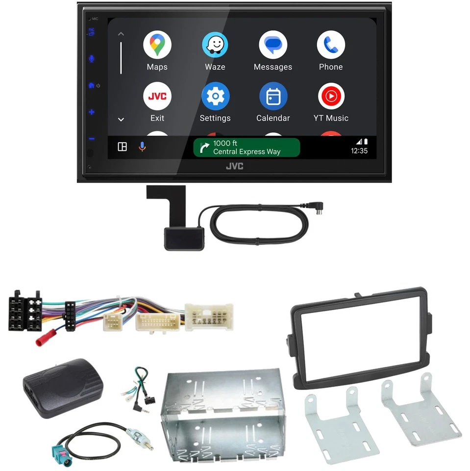 JVC KW-M595DBT Android Auto CarPlay Einbauset für Dacia Duster Lodgy Logan - Bild 1 von 1
