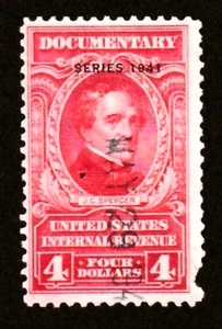 Ingresos de Estados Unidos ~ R326 ~ Serie de 1941 ~ $4 ~ DOCUMENTAL - Imagen 1 de 1