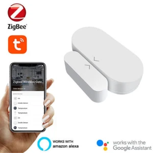 Smart Life Tuya ZigBee Hub Wireless Door Window Contact Sensor App Remote Alarm - Picture 1 of 12